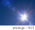 クモの巣にひっかかった太陽