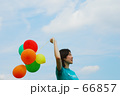 風船と彼女