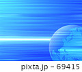 青い地球と線