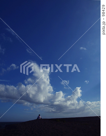 青空を眺める人 青空を眺める人