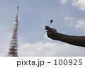遠くに東京タワー