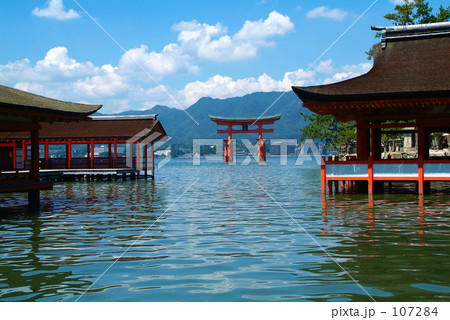 「厳島神社」の写真素材