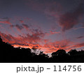 夕焼け燃える
