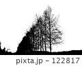 木のシルエット