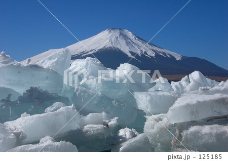 山中湖の流氷 山中湖の流氷