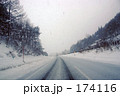 雪の高速道路