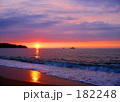 海岸の夕日