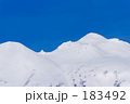 日本晴れ 雪山