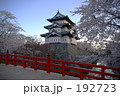 弘前城 朝の桜