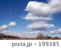 素材ナンバー 199385 : 「青い空と雲」