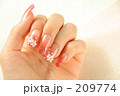 ネイルアートピンク（横）