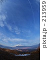 冬の富士山上空 冬の富士山上空