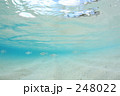 浅瀬のビーチ