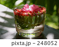 グラスの花