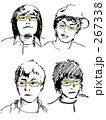 メガネ男子（ブロンズ色）