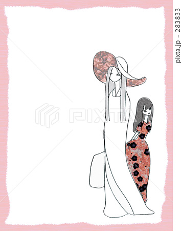 森の中を歩く姉妹(ピンク) 森の中を歩く姉妹(ピンク)