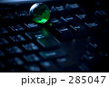 キーボードの上の地球