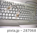 メガネ越しに見たキーボード