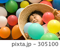 風船とコドモ（笑顔）