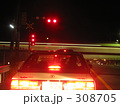 夜の踏切