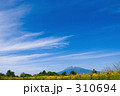 花畑と岩木山