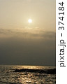 夕焼け前の海