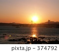韓国の夕陽