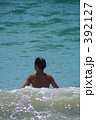 海水浴の少年