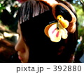 ミツバチと女性