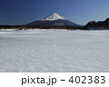 雪原の富士