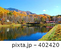 紅葉と湖