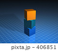 グリッドと立方体のCG