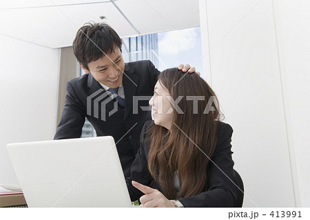 「先輩後輩」の写真素材 「先輩後輩」の写真素材