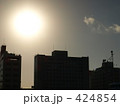 オフィス街の太陽