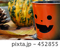 カボチャとハロウィンキャンドルホルダー