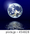 水面に浮かぶ青い星