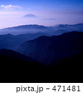 富士に連なる山なみ