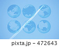 飛行機雲と地図
