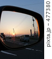 帰り道の夕日