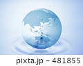 地球儀と水