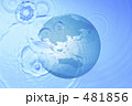 地球儀と水
