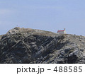 エーゲ海孤島に建つ教会と空の青