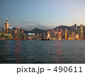 黄昏時の香港