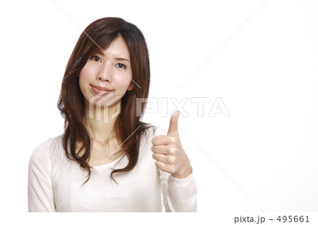 ＯＫを出す女性