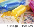 レトロなカルタとラムネ菓子