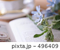 花と本とティーカップ 