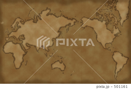 レトロ 古地図 世界地図