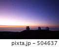 マウナケア山頂の夕景