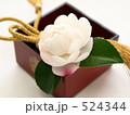 山茶花と金の紐