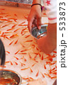 まつりの金魚すくい